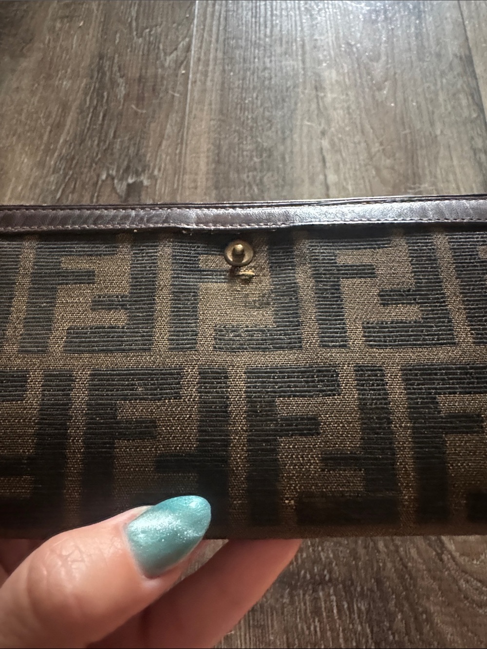 Fendi Brown Zucca Logo Continental Wallet - Picture 5 of 6